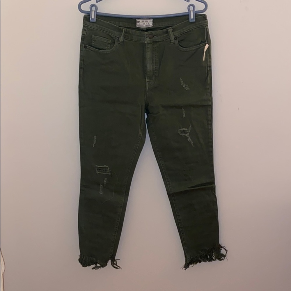 Free People green pants